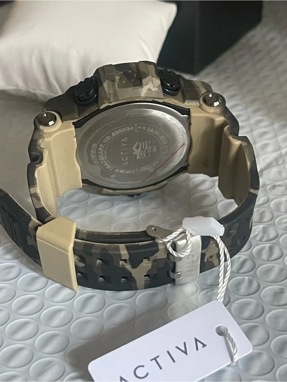 Activa X Invicta Analog Digital Men's Watch - 53mm, Camouflage, Tan (ACW8049MC